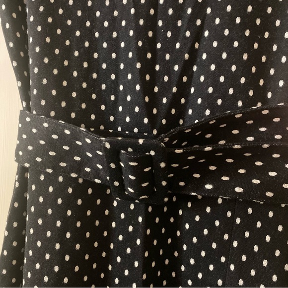 Zara Polka Dot Bodycon Belted Dress Size Medium - Picture 4 of 9